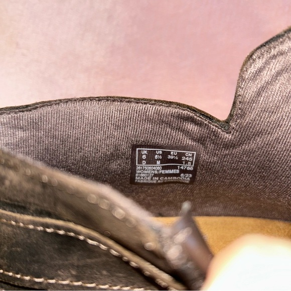 Clarks Charlten Grace brown leather booties short block heel size 8.5 - Picture 7 of 9